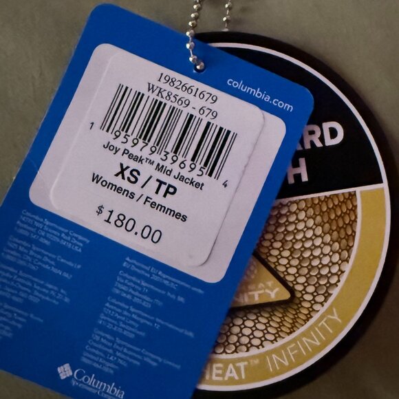 NWT *Columbia* Joy Peak Mid Hooded Parka | Beetroot Red | XS | Omni Heat Warmth - Picture 10 of 12